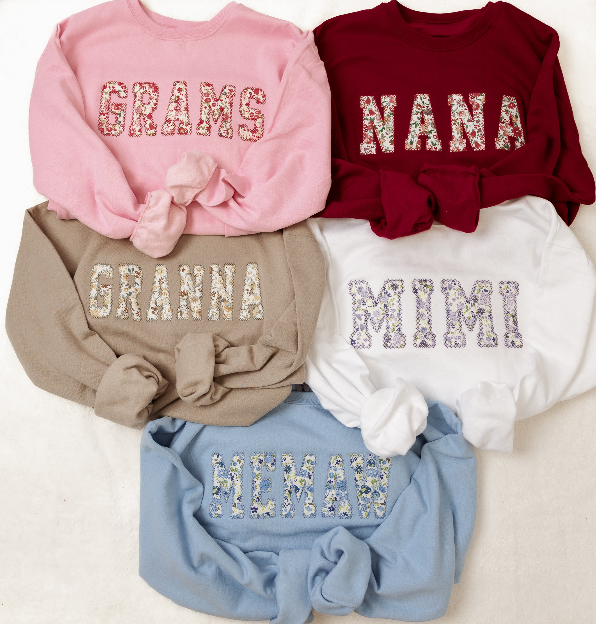 Personalized Nana Sweatshirt with Grandkids Names • Custom Embroidered Grandma Gift • New Nana Crewneck with Est Year